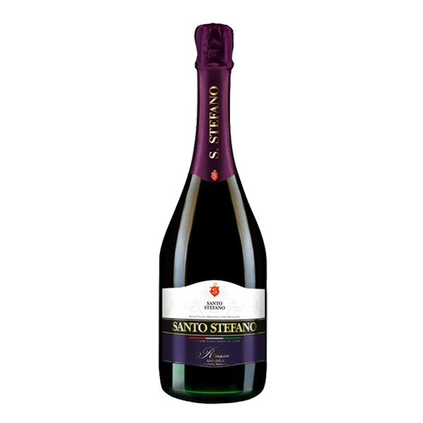 Low alcohol drink "Santo Stefano" red, semi sweet 0.75l